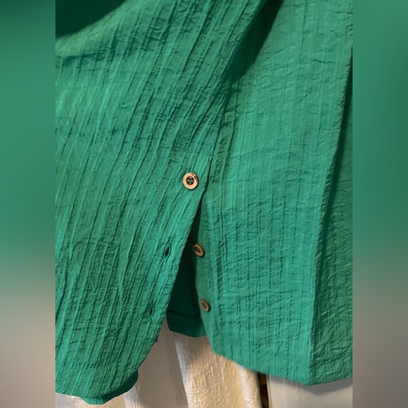Classic Shirtdress - Kelly Clover Green NEW! Sz L 💚 - Picture 5 of 8